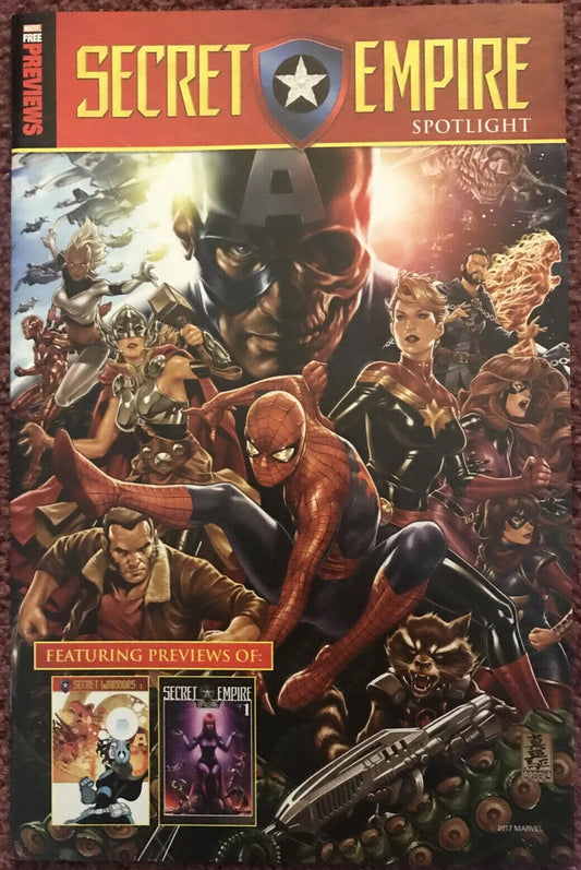 SECRET EMPIRE Free Previews Spotlight Variant Marvel Comics 2017 Rare HIGH GRADE - aliencomics.ca