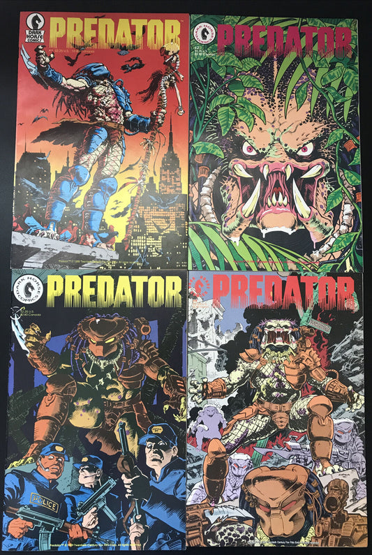 PREDATOR: Volume 1 Complete 4-Book Lot Dark Horse Comics 1989 Rare HIGH GRADE - aliencomics.ca