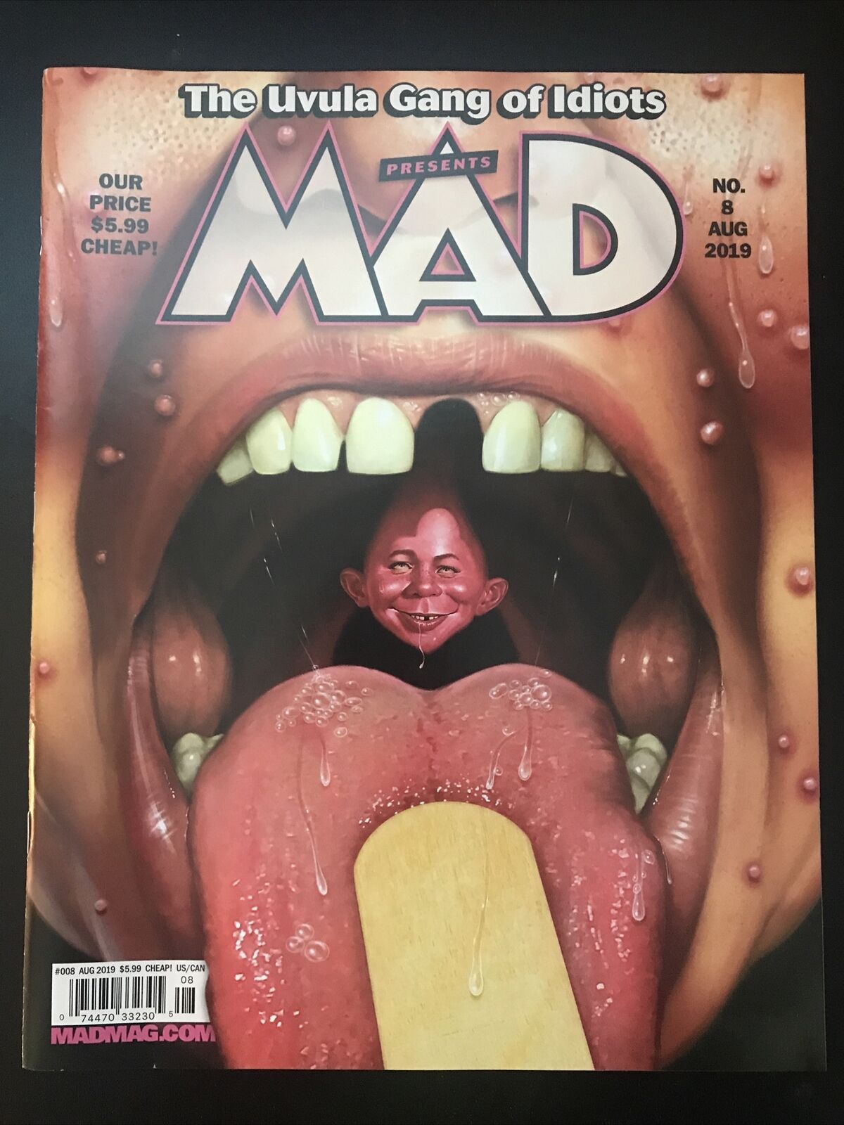 MAD Magazine No.8 Aug 2019: The Uvula Gang of Idiots LAST ISSUE Rare HIGH GRADE - aliencomics.ca