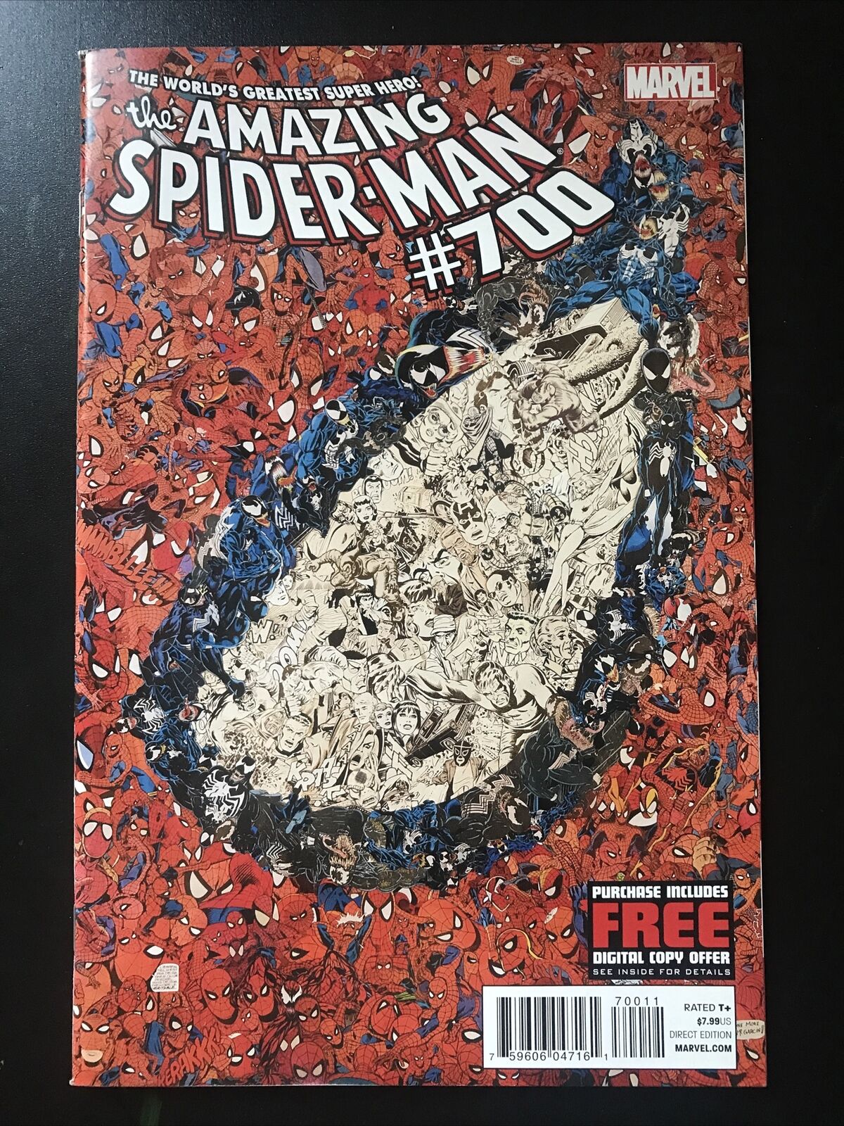 AMAZING SPIDER-MAN 700 Peter Parker Death Marvel 2013 Garcin Variant HIGH GRADE - aliencomics.ca