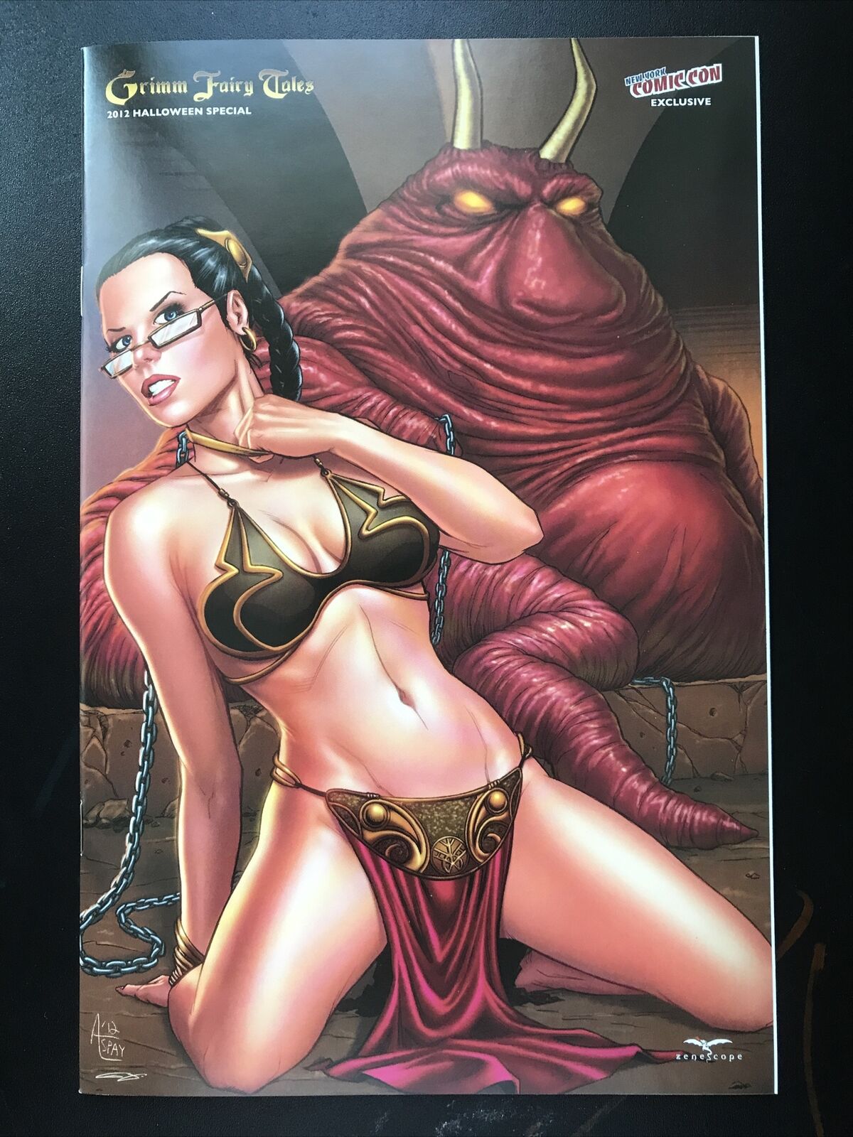 Grimm Fairy Tales 2012 Halloween NYCC Slave Leia/Jabba Ltd 500 Copies HIGH GRADE - aliencomics.ca