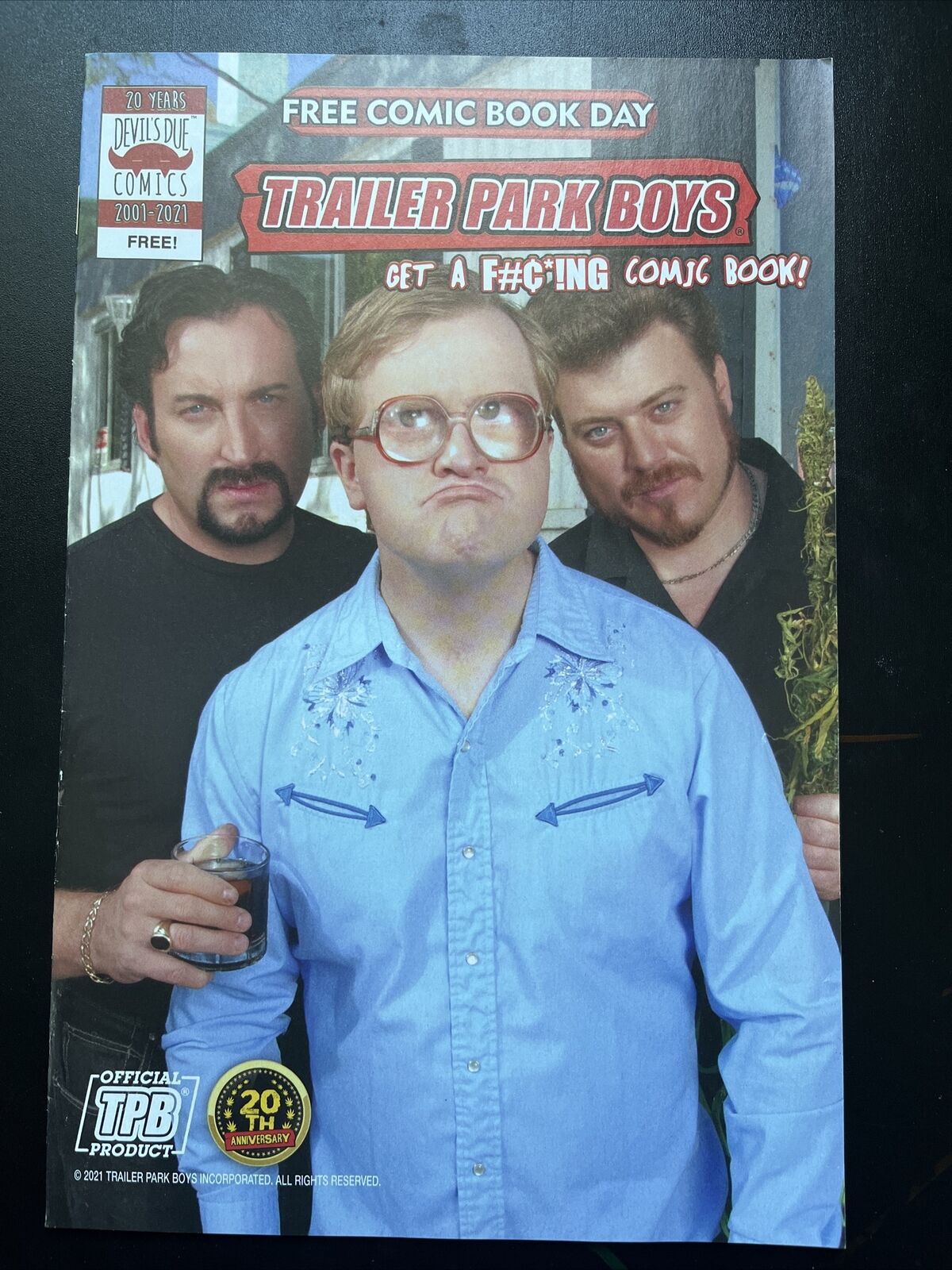 Trailer Park Boys 0 Get a F#¢*ing Comic Book FCBD 2021 UNSTAMPED HIGH GRADE - aliencomics.ca