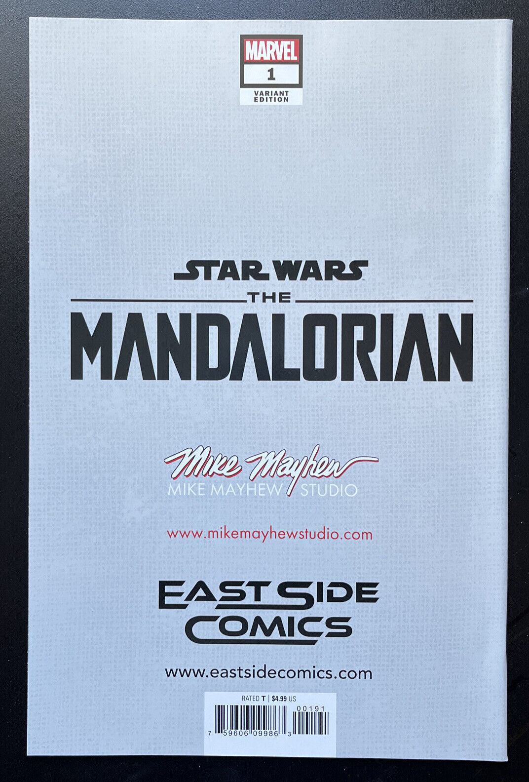 STAR WARS Mandalorian 1 Mike Mayhew Variant Marvel 2022 1st app Grogu HIGH GRADE - aliencomics.ca