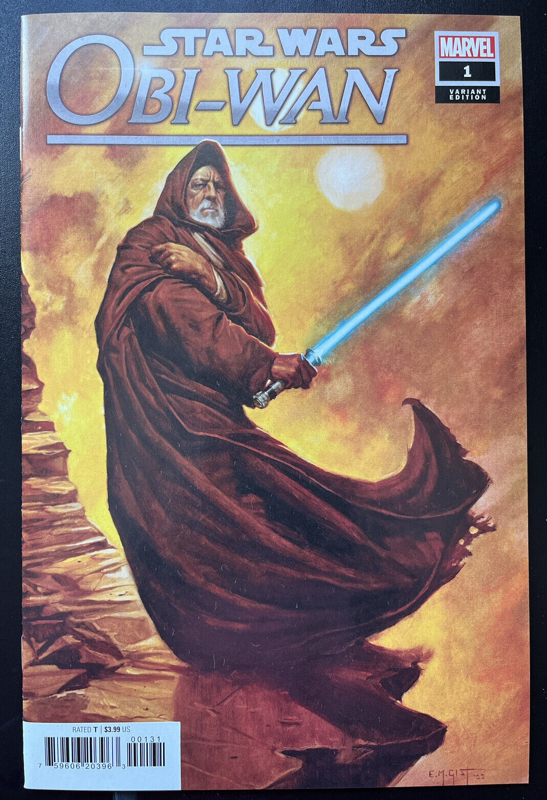 STAR WARS: Obi-Wan Kenobi 1 E.M Gist Variant Cover Marvel Comics 2022 HIGH GRADE - aliencomics.ca