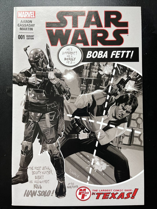 STAR WARS 1 Heroes & Fantasies ASM 129 Homage B&W Variant Marvel 2015 HIGH GRADE - aliencomics.ca