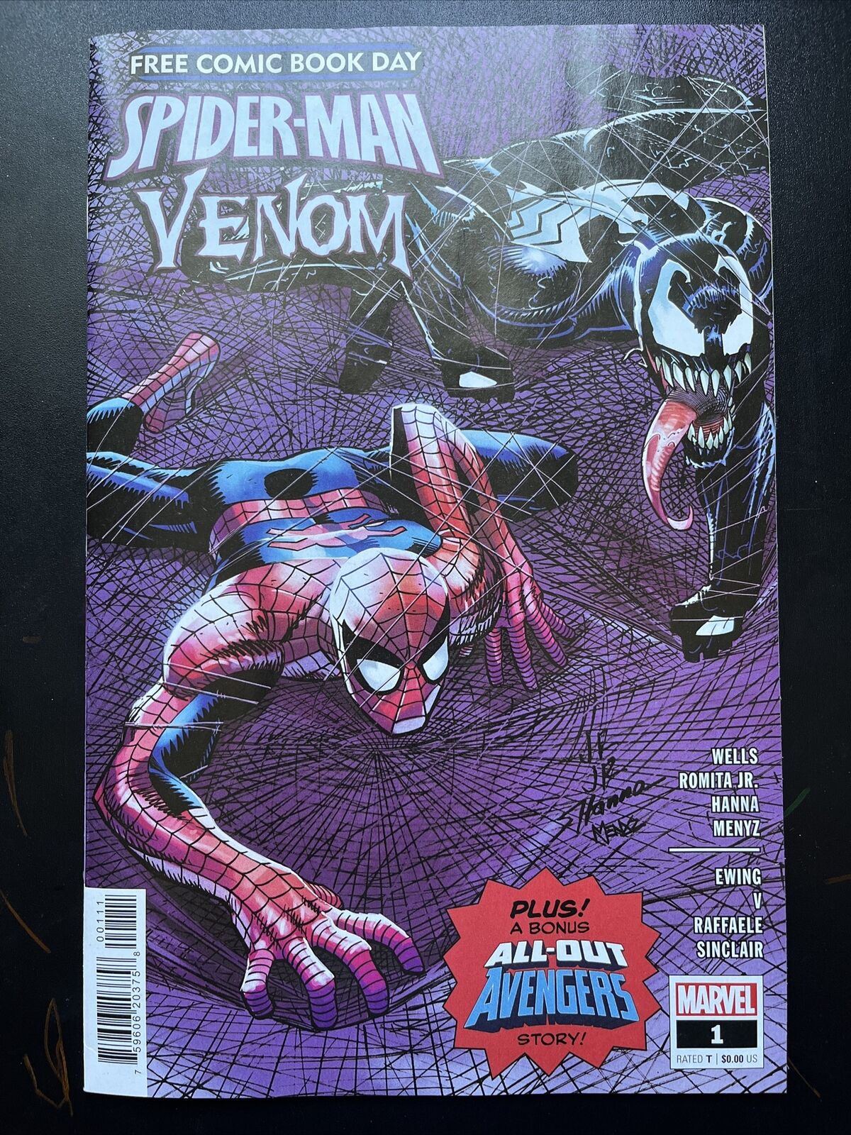 Spider-Man/Venom 0 FCBD 2022 Marvel Comics Chasm app. UNSTAMPED Gold HIGH GRADE - aliencomics.ca