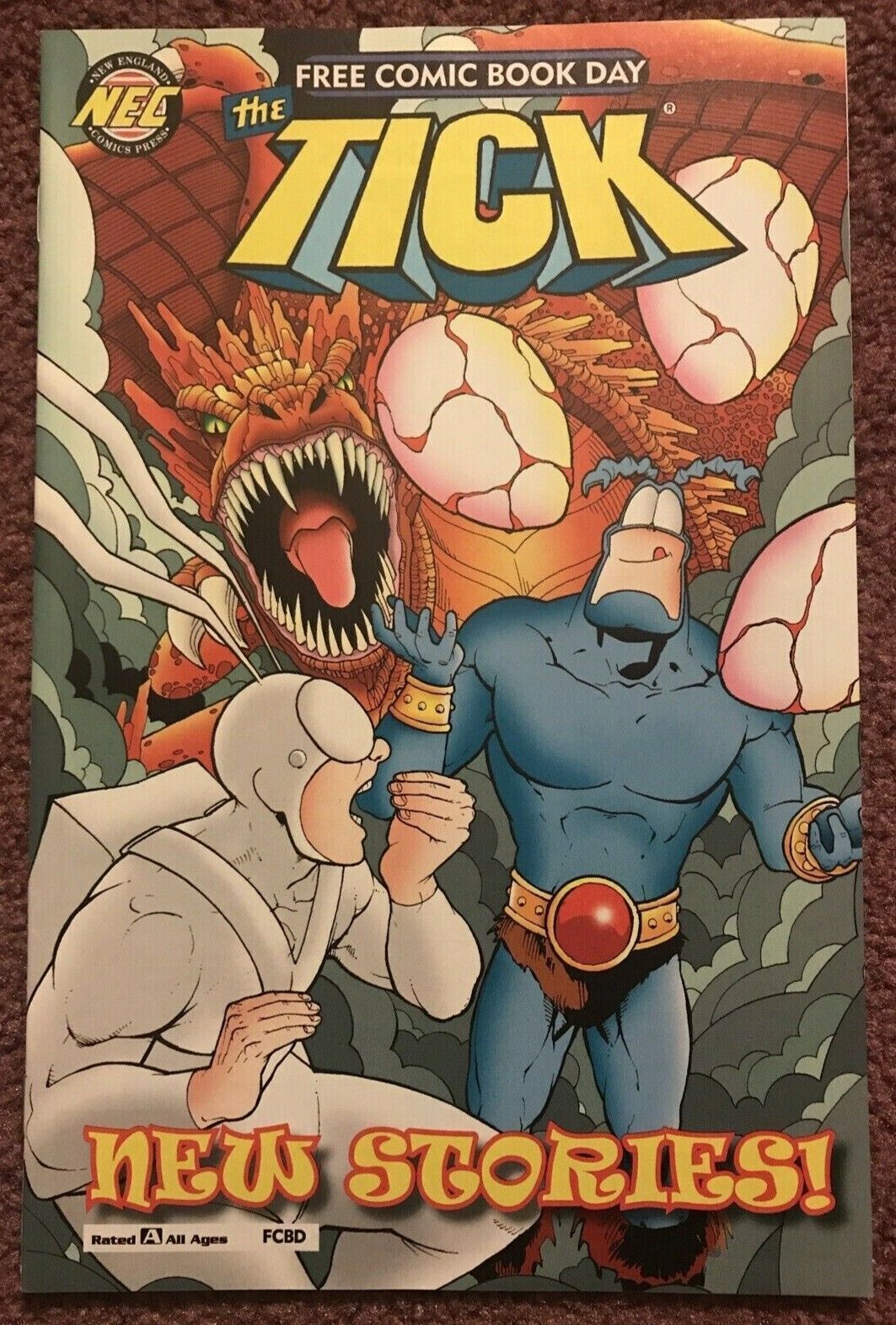 THE TICK 0 FCBD New England Comics Express 2018 UNSTAMPED HIGH GRADE - aliencomics.ca
