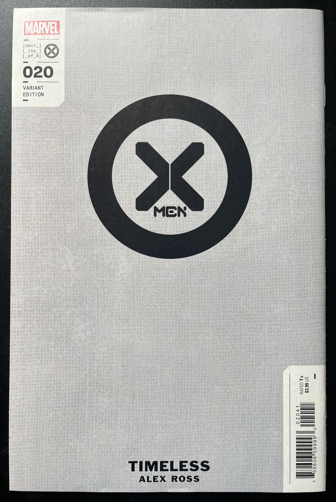 X-MEN 20 Alex Ross Timeless 1:100 Virgin Sketch Variant Marvel 2023 HIGH GRADE