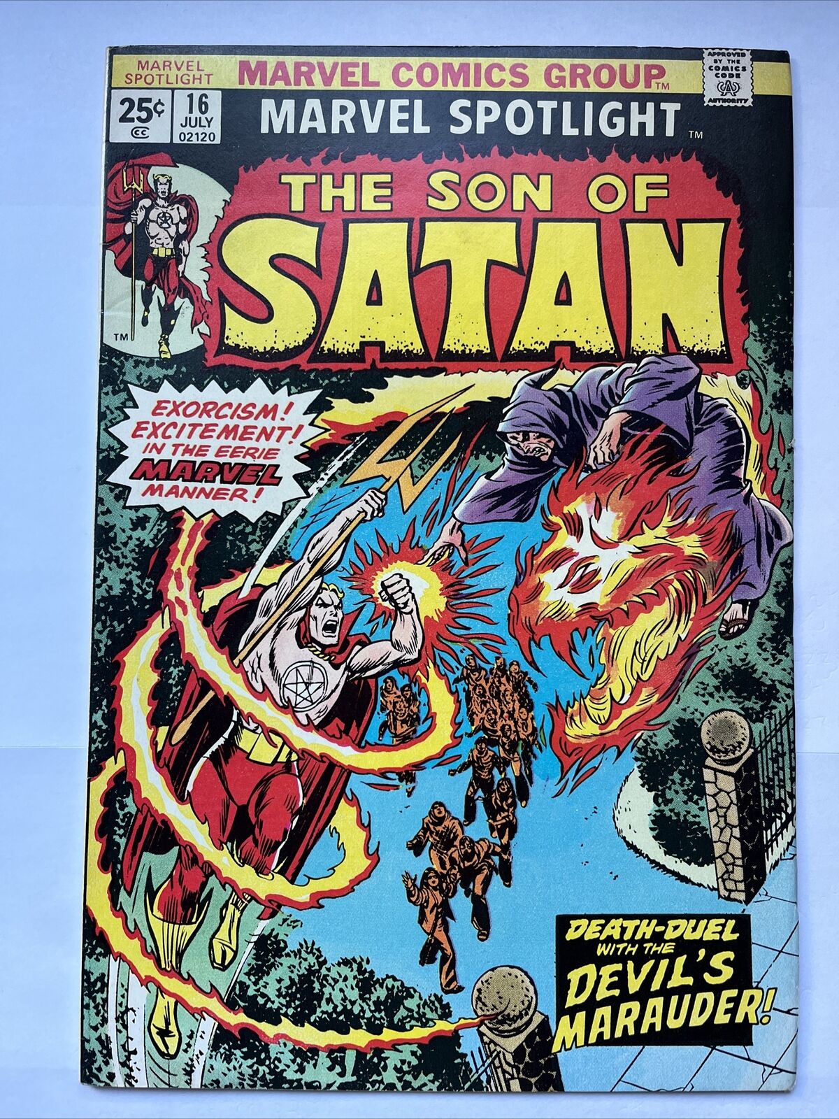 MARVEL SPOTLIGHT 16 The Son of Satan Marvel 1974 w/ MVS 83 Dragon Man HIGH GRADE
