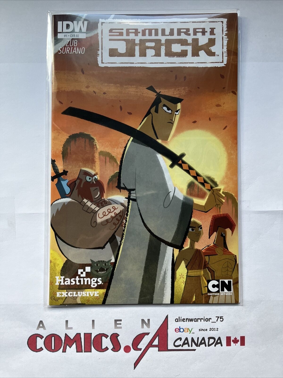 SAMURAI JACK 1 Hastings Exclusive Retailer Variant IDW 2013 Scarce HIGH GRADE