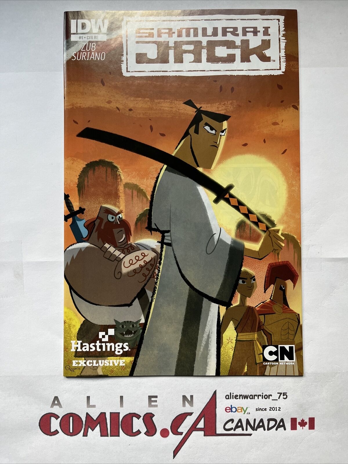 SAMURAI JACK 1 Hastings Exclusive Retailer Variant IDW 2013 Scarce HIGH GRADE