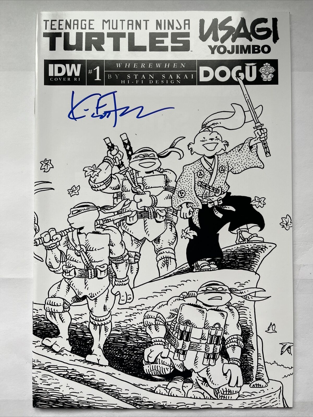 TEENAGE MUTANT NINJA TURTLES/USAGI YOJIMBO Wherewhen 1 IDW Signed COA HIGH GRADE