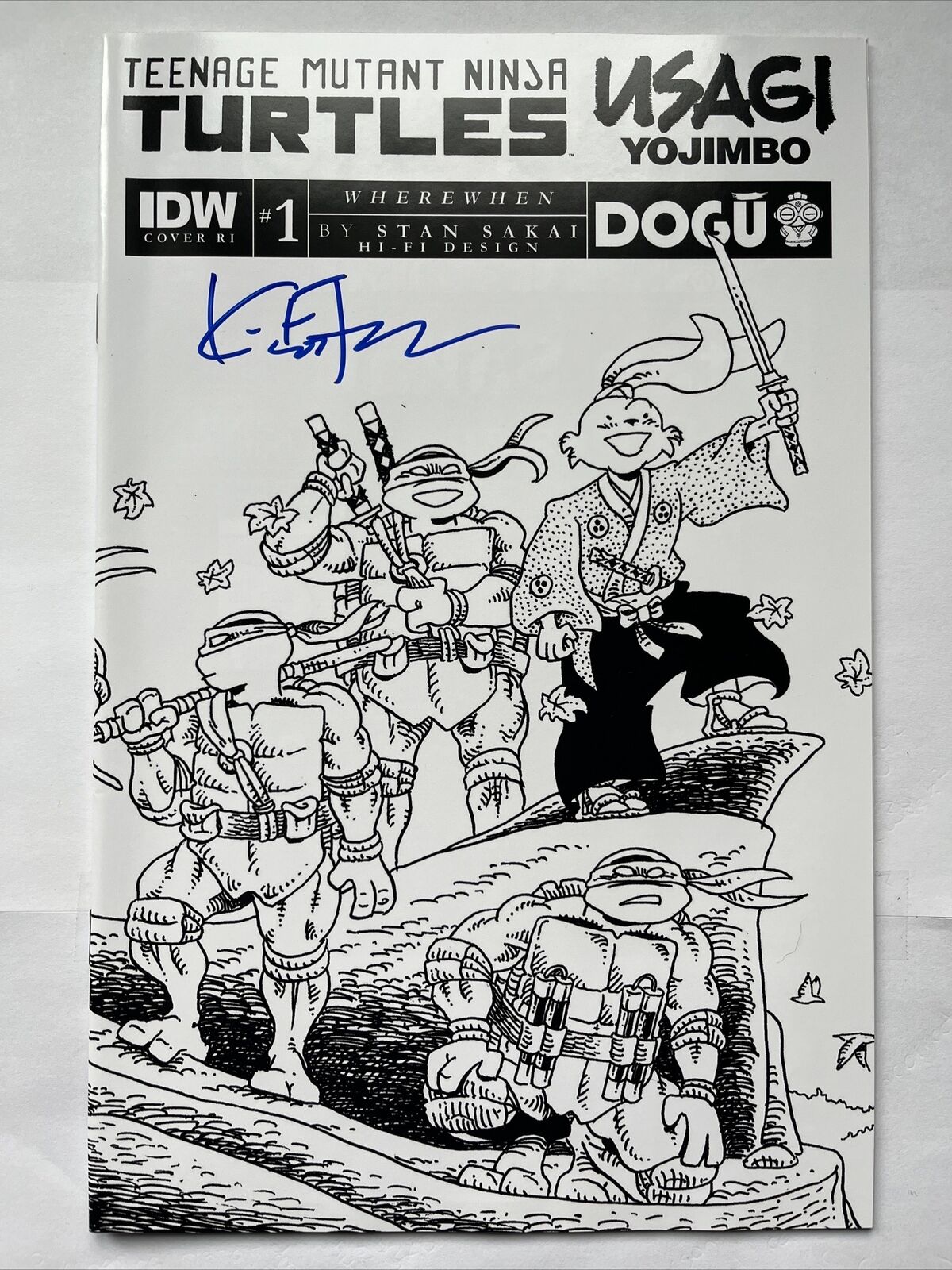 TEENAGE MUTANT NINJA TURTLES/USAGI YOJIMBO Wherewhen 1 IDW Signed COA HIGH GRADE