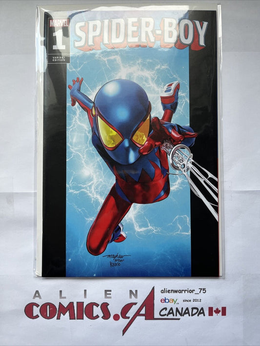 SPIDER-BOY 1 Mike Mayhew Trade Variant Ltd 1500 Copies w/COA Marvel HIGH GRADE