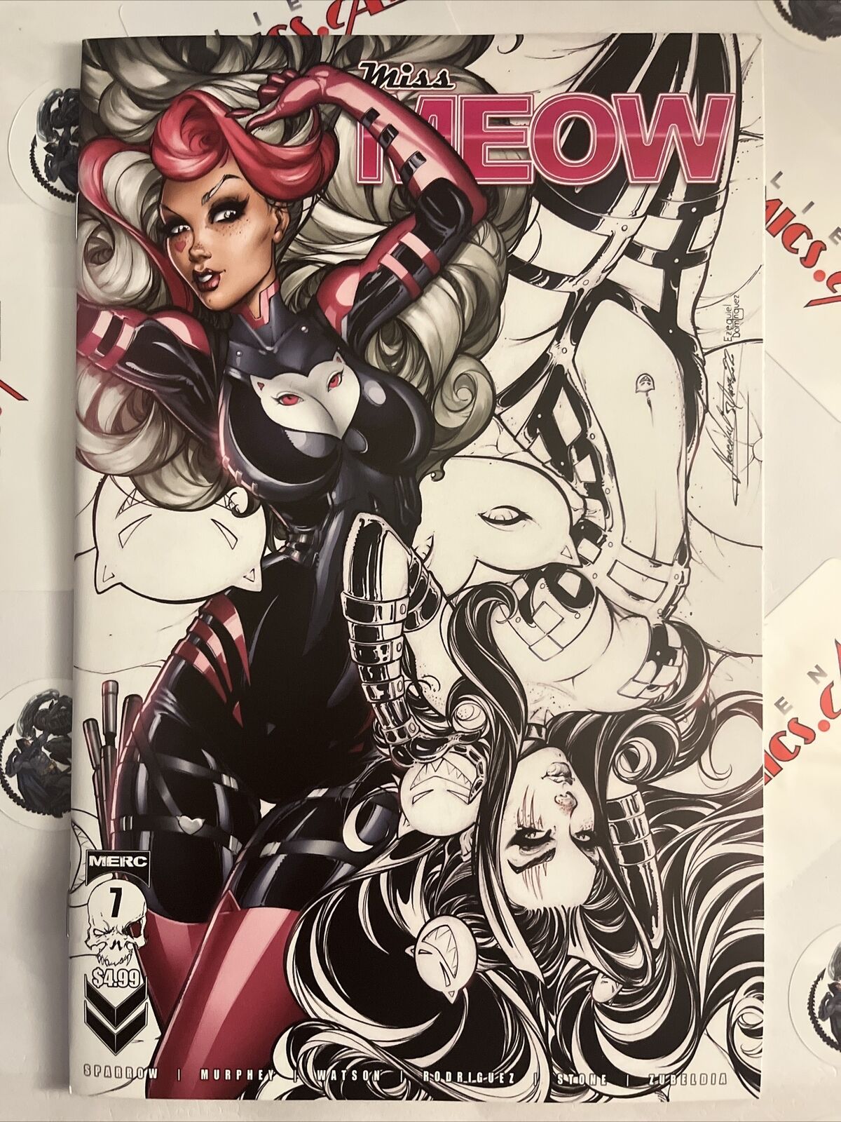 MISS MEOW 7 Narcelio Sousa Variant Merc Publishing 2023 Rare Teen+ HIGH GRADE