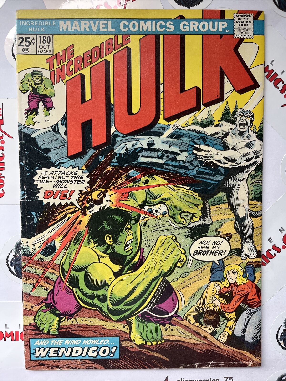 INCREDIBLE HULK 180 181 182 Full Wolverine app. w/MVS Marvel 1974 MEGA KEYS 🔑