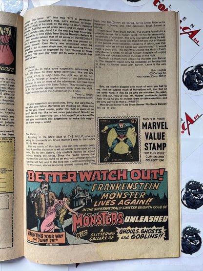 INCREDIBLE HULK 180 181 182 Full Wolverine app. w/MVS Marvel 1974 MEGA KEYS 🔑