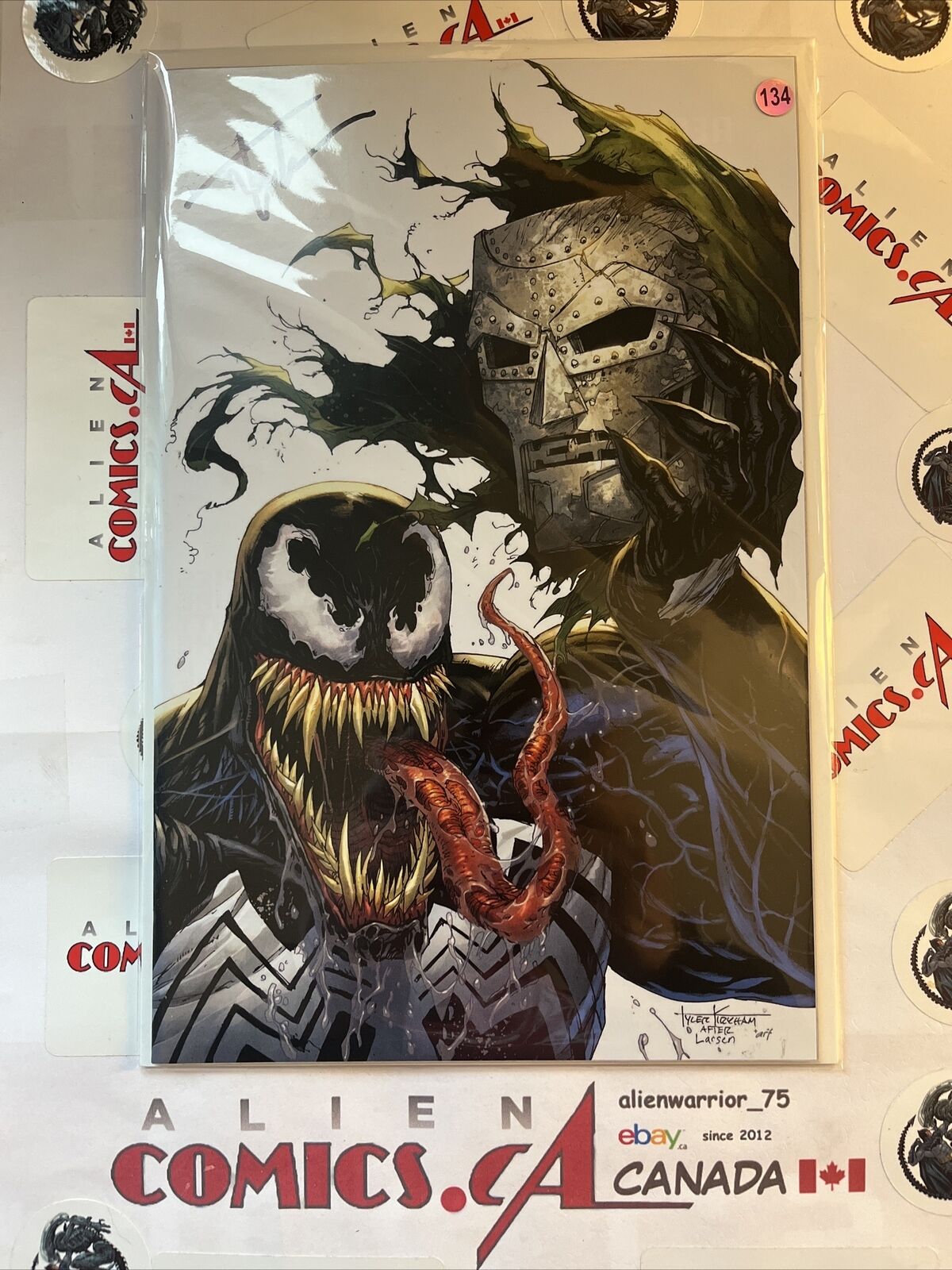 VENOM Lethal Protector II 2 Kirkham Virgin Variant Signed w/ COA HIGH GRADE