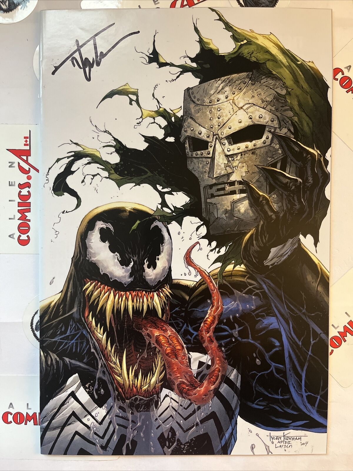 VENOM Lethal Protector II 2 Kirkham Virgin Variant Signed w/ COA HIGH GRADE