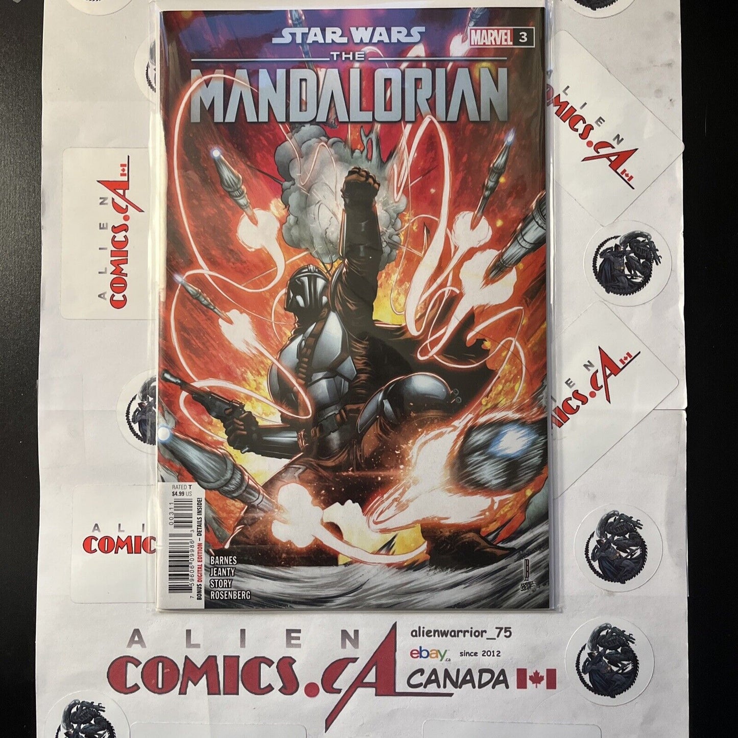 STAR WARS: THE MANDALORIAN 3 1st app. Paz Vizsla Marvel Comics 2022 HIGH GRADE