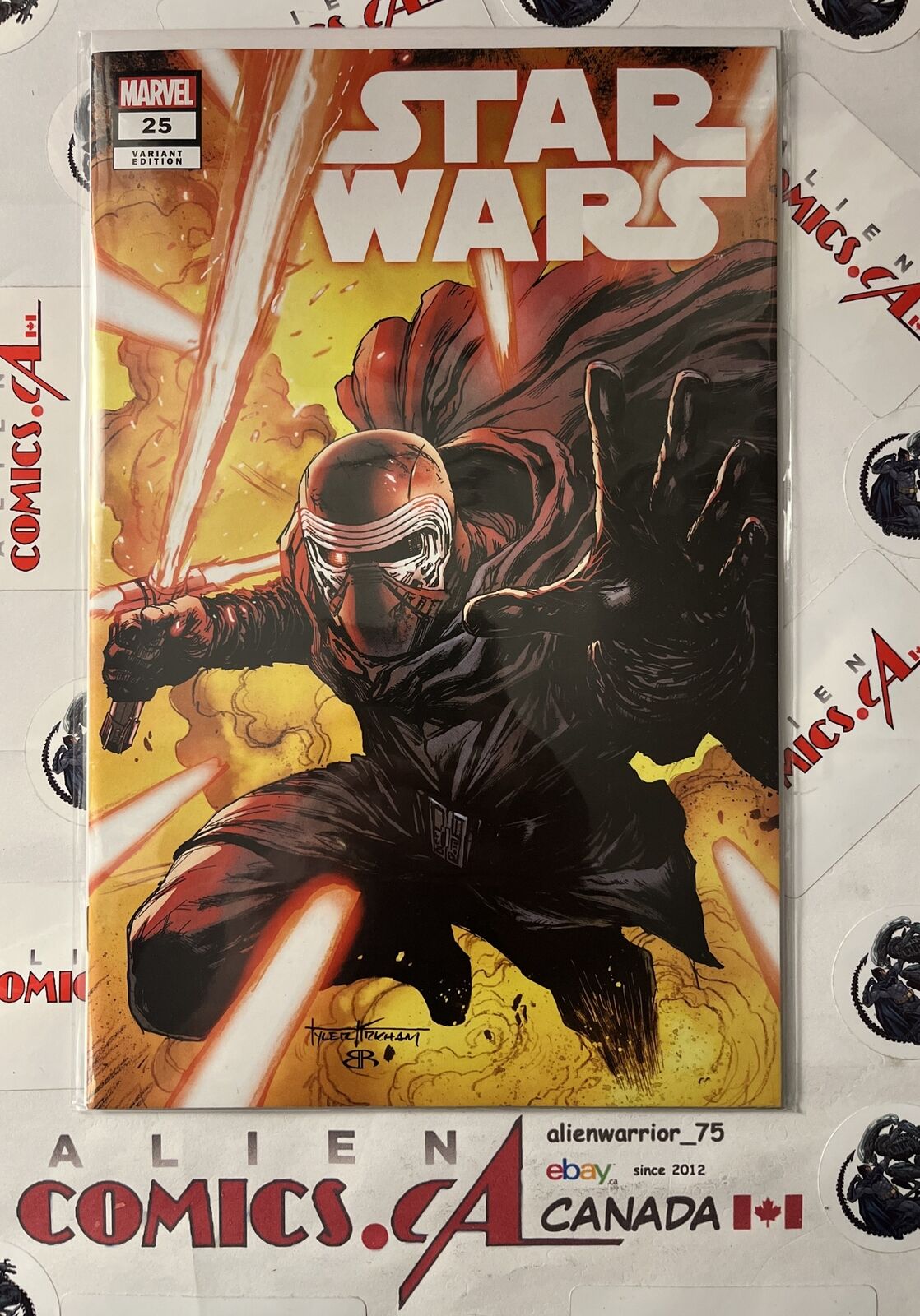 STAR WARS 25 TYLER KIRKHAM Kylo Ren Exclusive Trade & Virgin Variants HIGH GRADE