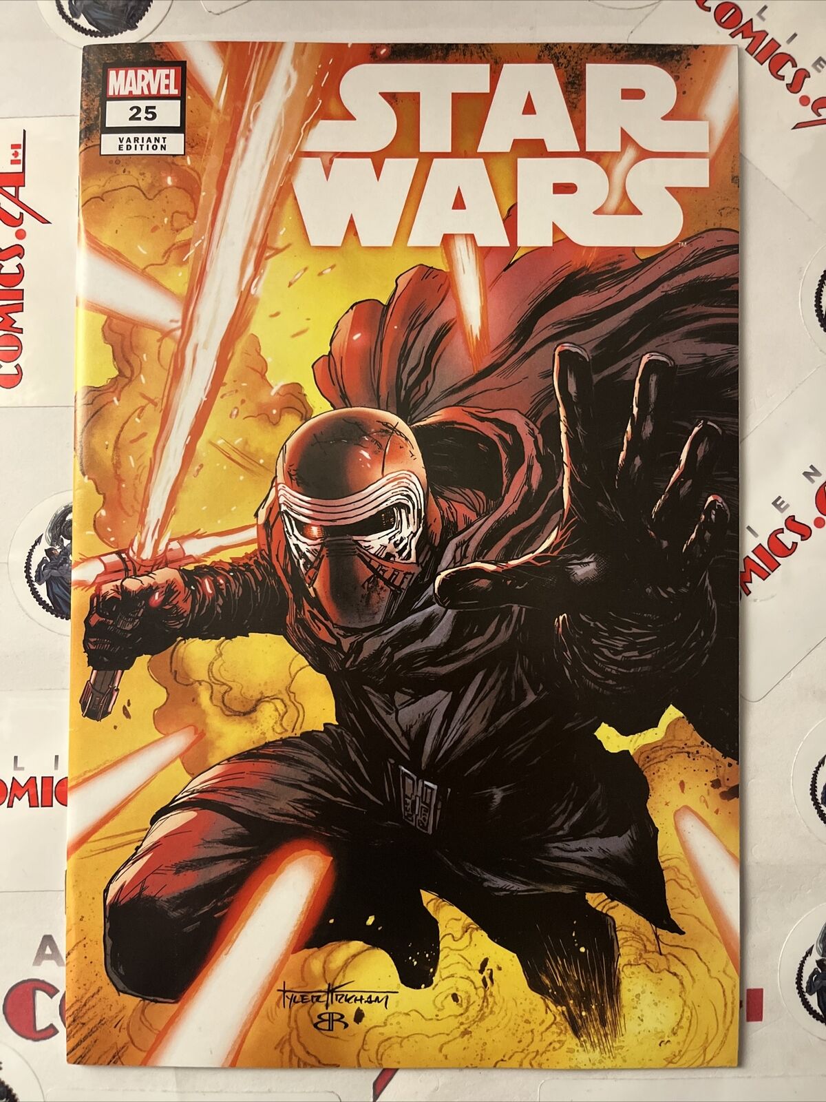 STAR WARS 25 TYLER KIRKHAM Kylo Ren Exclusive Trade & Virgin Variants HIGH GRADE