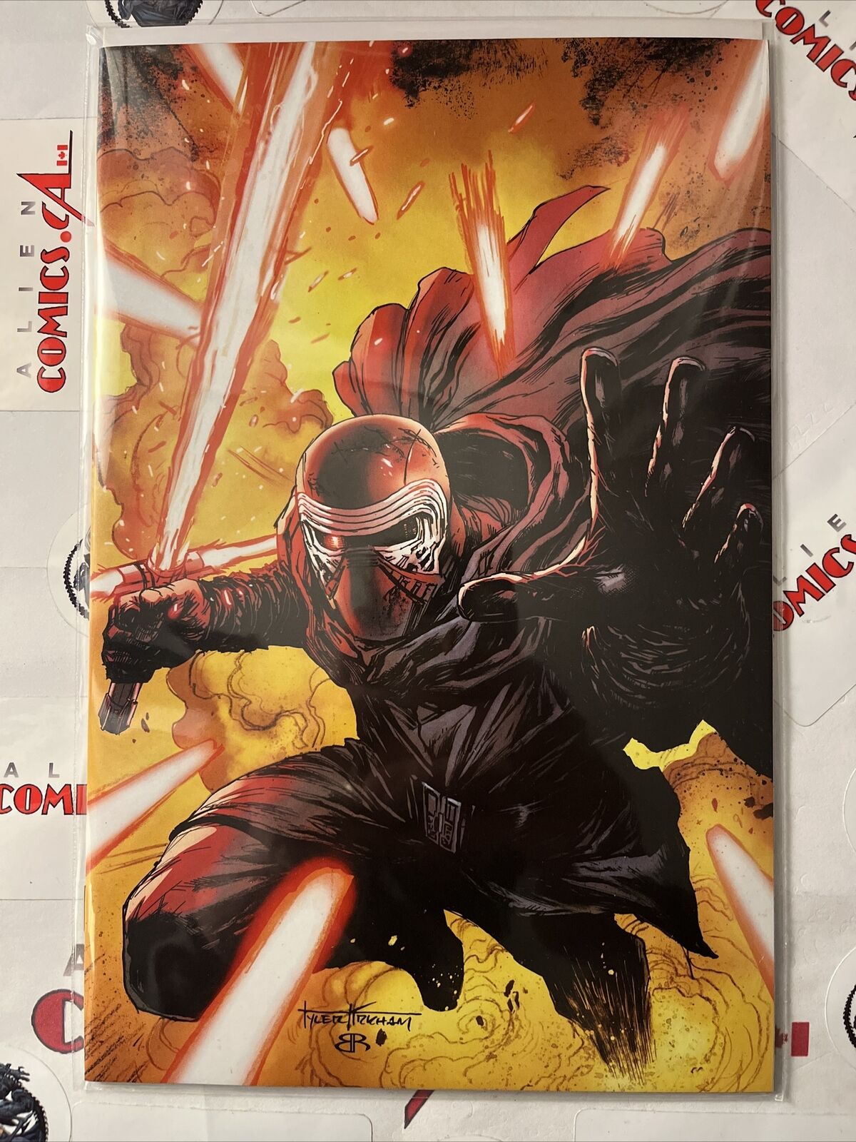 STAR WARS 25 TYLER KIRKHAM Kylo Ren Exclusive Trade & Virgin Variants HIGH GRADE