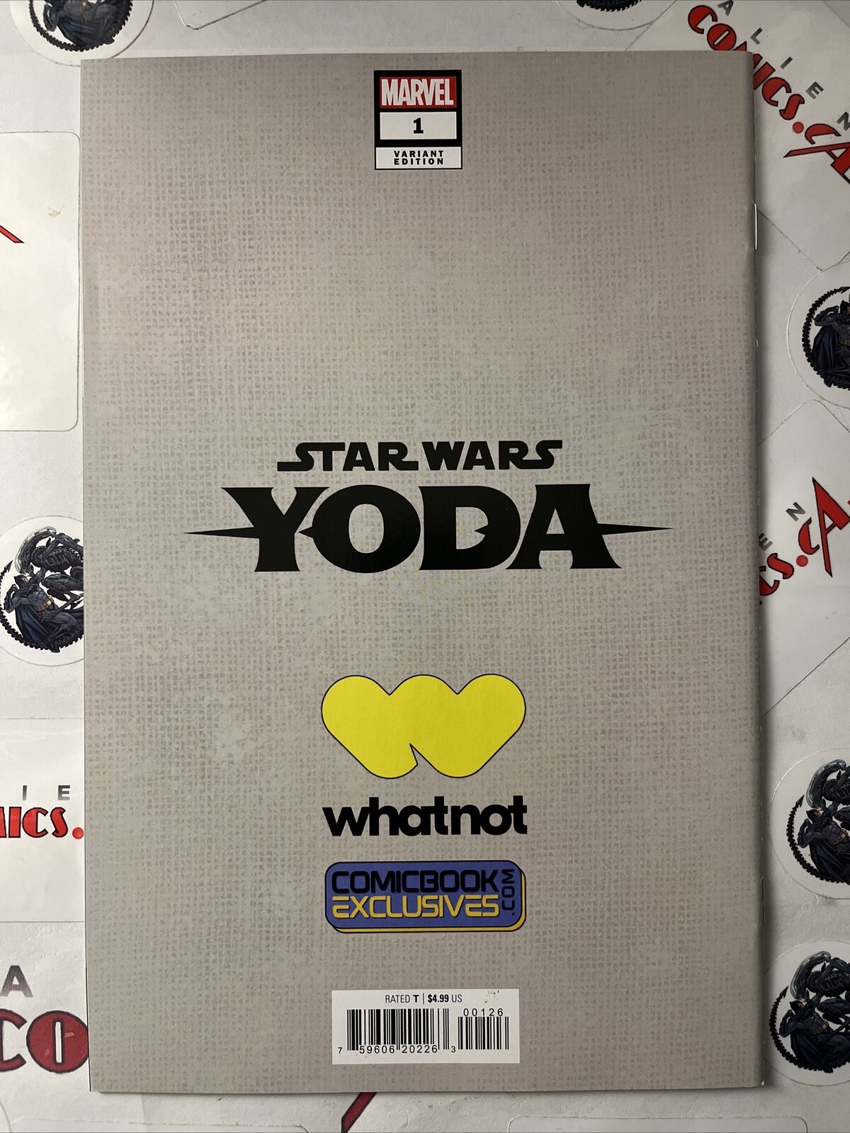 STAR WARS: YODA 1 Tyler Kirkham Signed w/COA WhatNot Virgin Variant HIGH GRADE