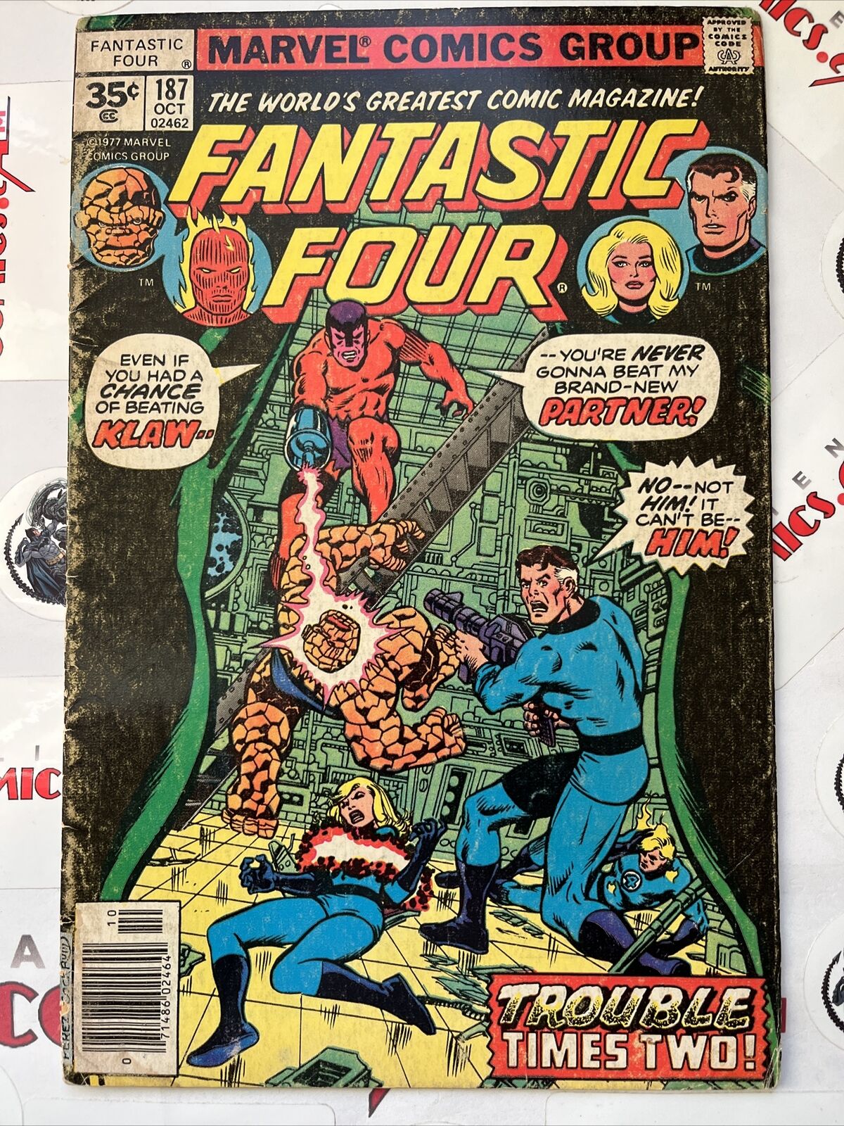 FANTASTIC FOUR 187 35¢ price variant Marvel Comics 1977 Low Distribution SCARCE