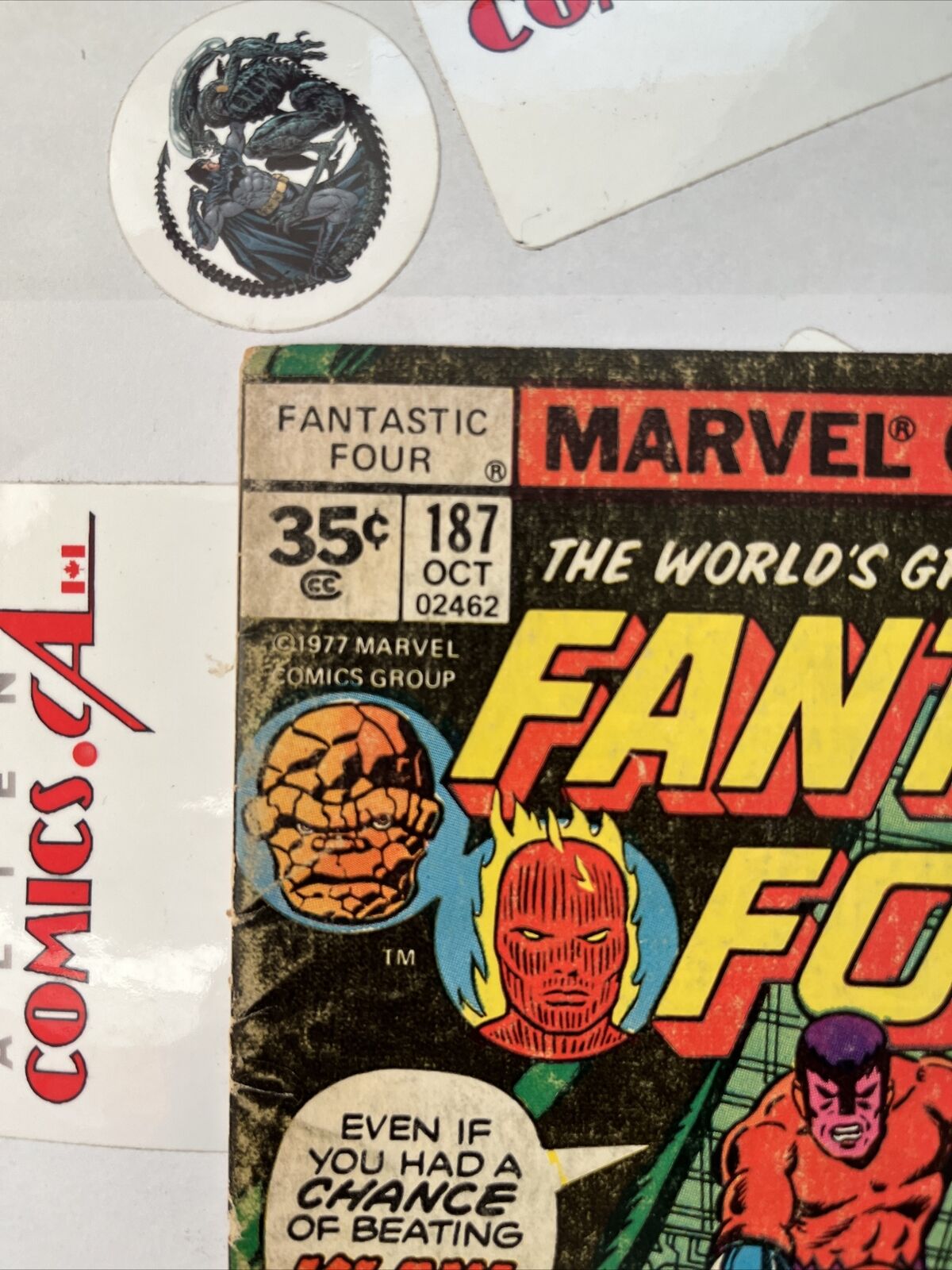 FANTASTIC FOUR 187 35¢ price variant Marvel Comics 1977 Low Distribution SCARCE