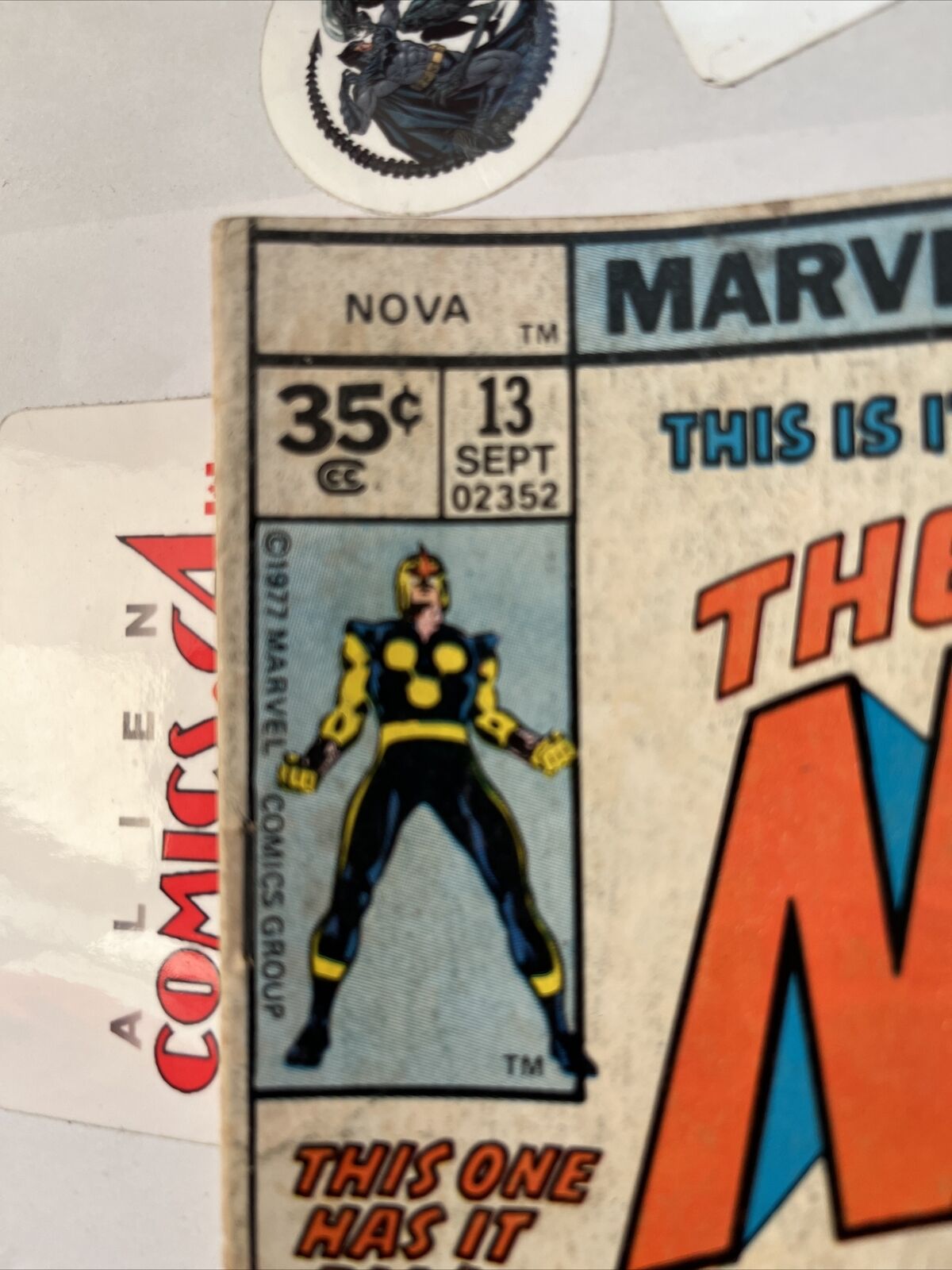 NOVA 13 35¢ price variant 1st app. Crimebuster Marvel 1977 Low Distribution RARE