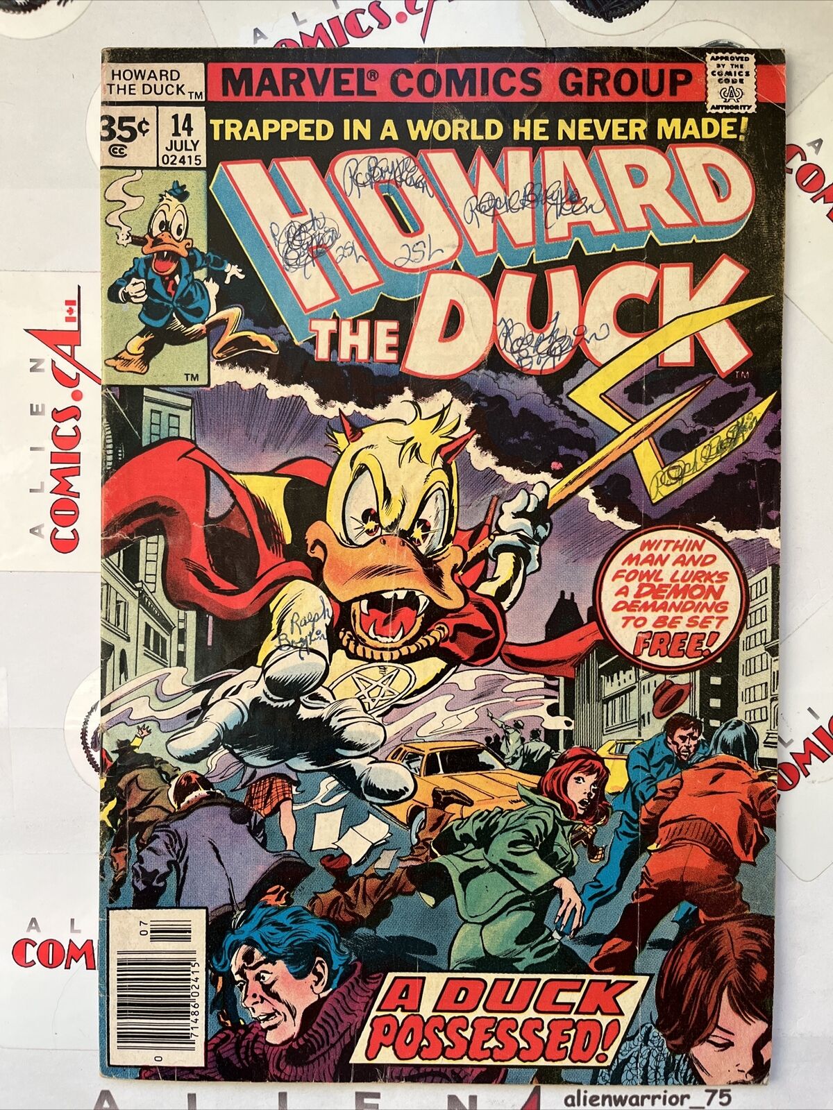 HOWARD THE DUCK 14 35¢ price variant Marvel Comics 1977 Low Distribution SCARCE