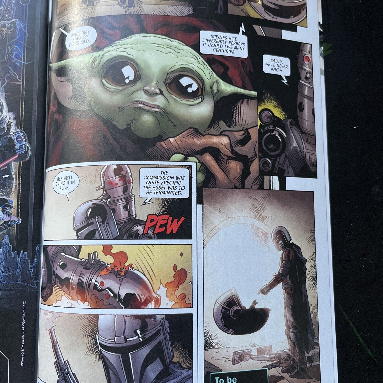 STAR WARS: Mandalorian 1 TV 1:10 Variant 1st. app Din Djarin & Grogu HIGH GRADE - aliencomics.ca