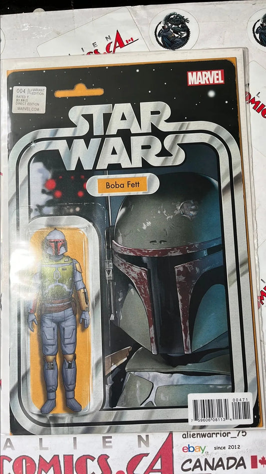 Star Wars (Action Figure Variant #4B Boba Fett HTF NM)