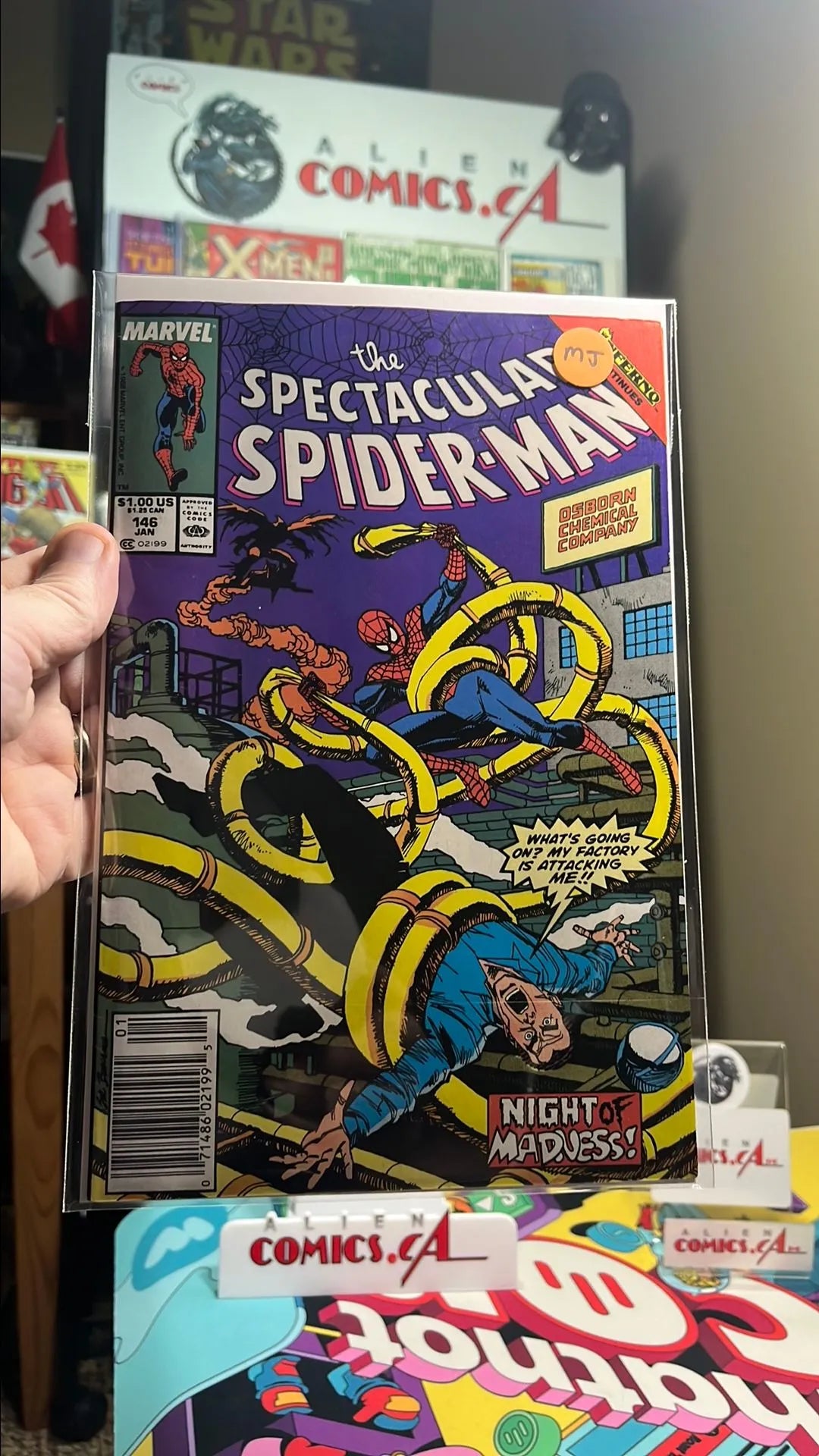 Peter Parker: The Spectacular Spider-man (#146 Newsstand Edition Mark Jewellers Insert Inferno Crossover FN)