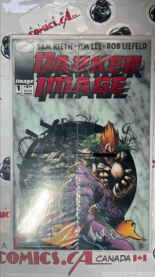 Darker Image (#1 Image Comics 1993 1st app. Bloodwulf, 1st app. Deathblow, 8-Page Maxx Story Polybagged NM)