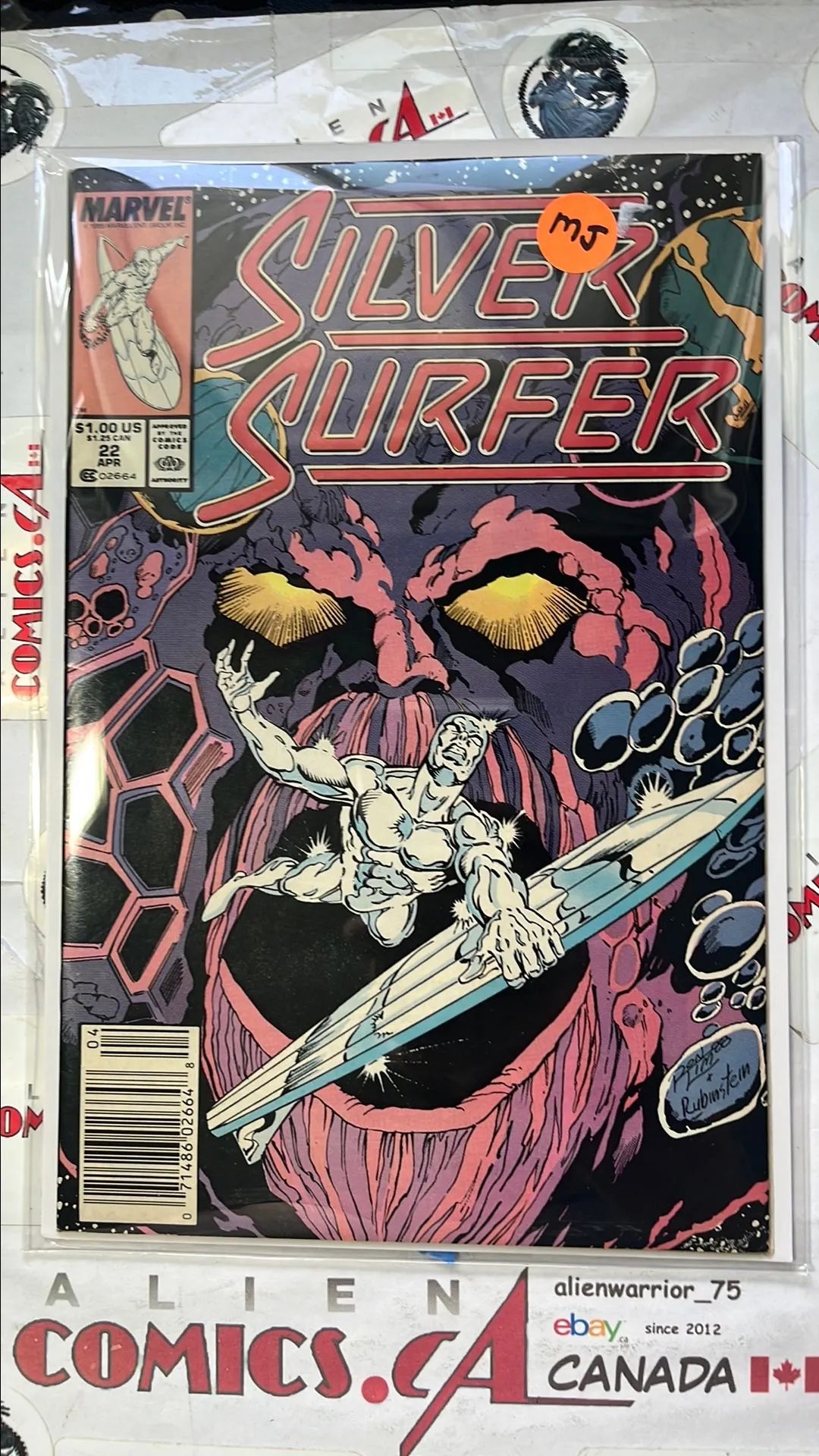 Silver Surfer (#22 Newsstand Edition Mark Jewelers Insert VF)