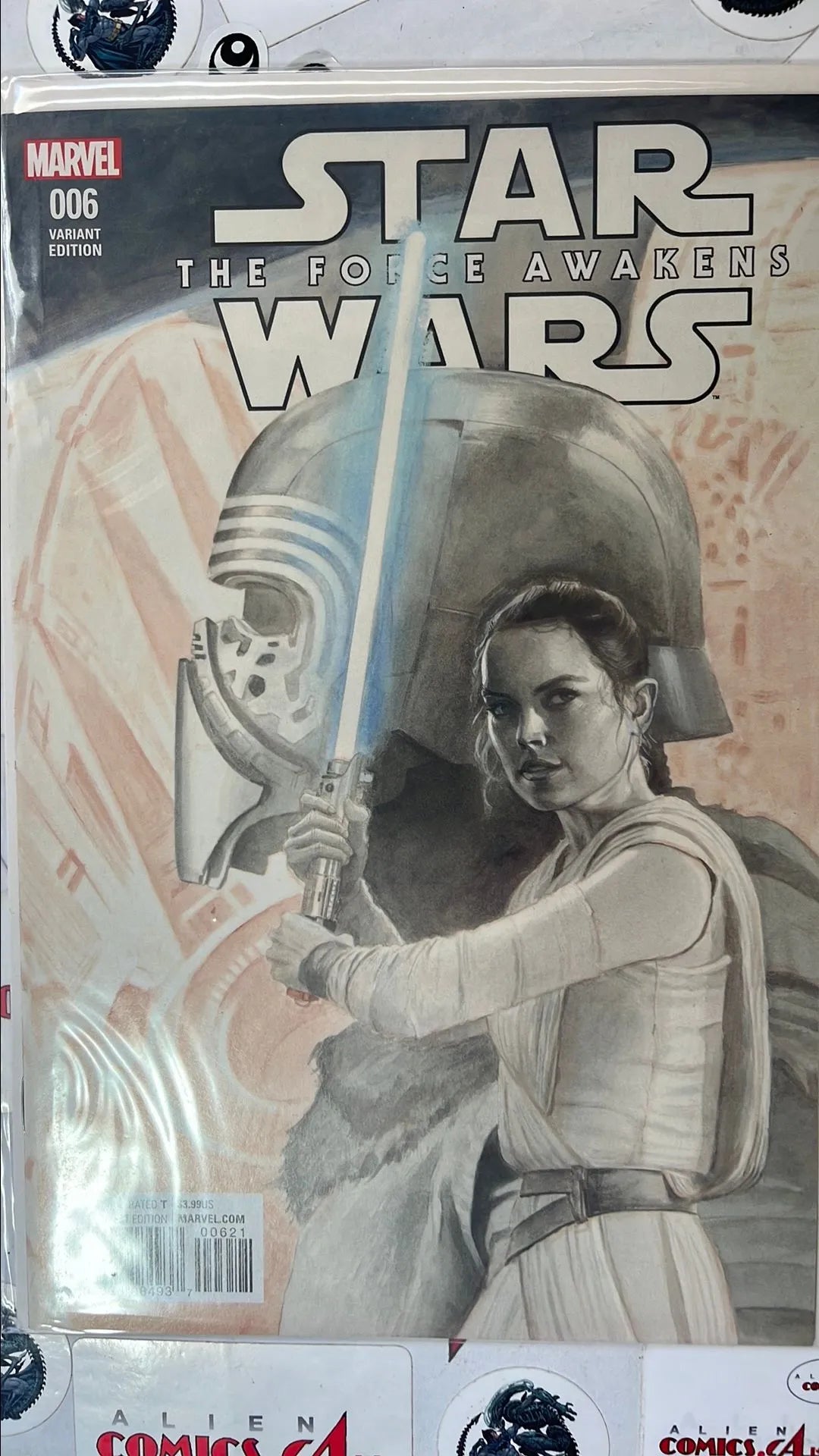 Episode VII: The Force Awakens (#6S Paolo Rivera Sketch 1:75 Variant HTF NM)