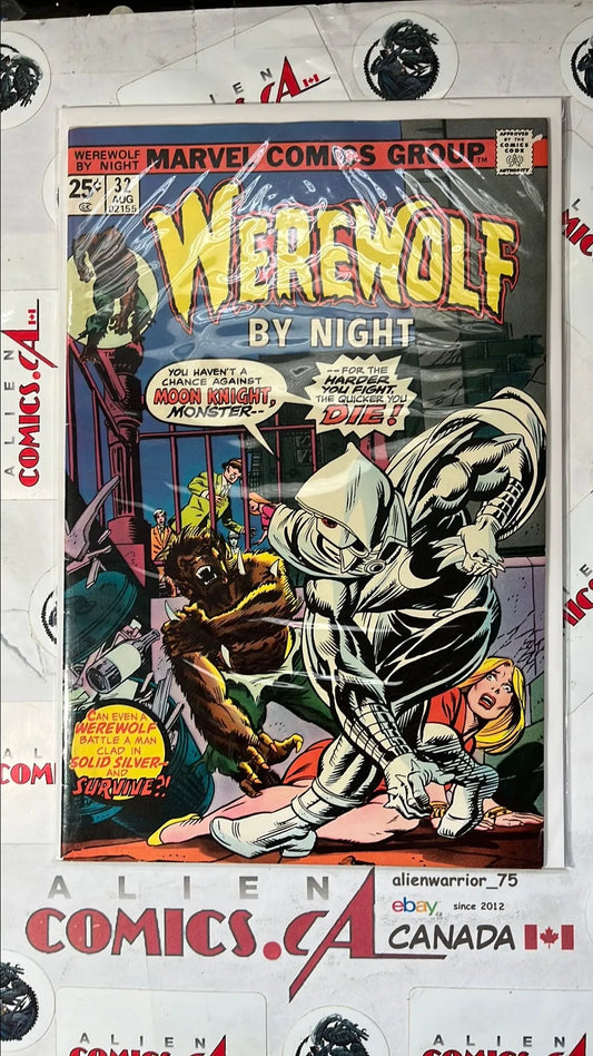 Werewolf by Night (#32 25¢ Cover 1st app. Moon Knight FN/VF)