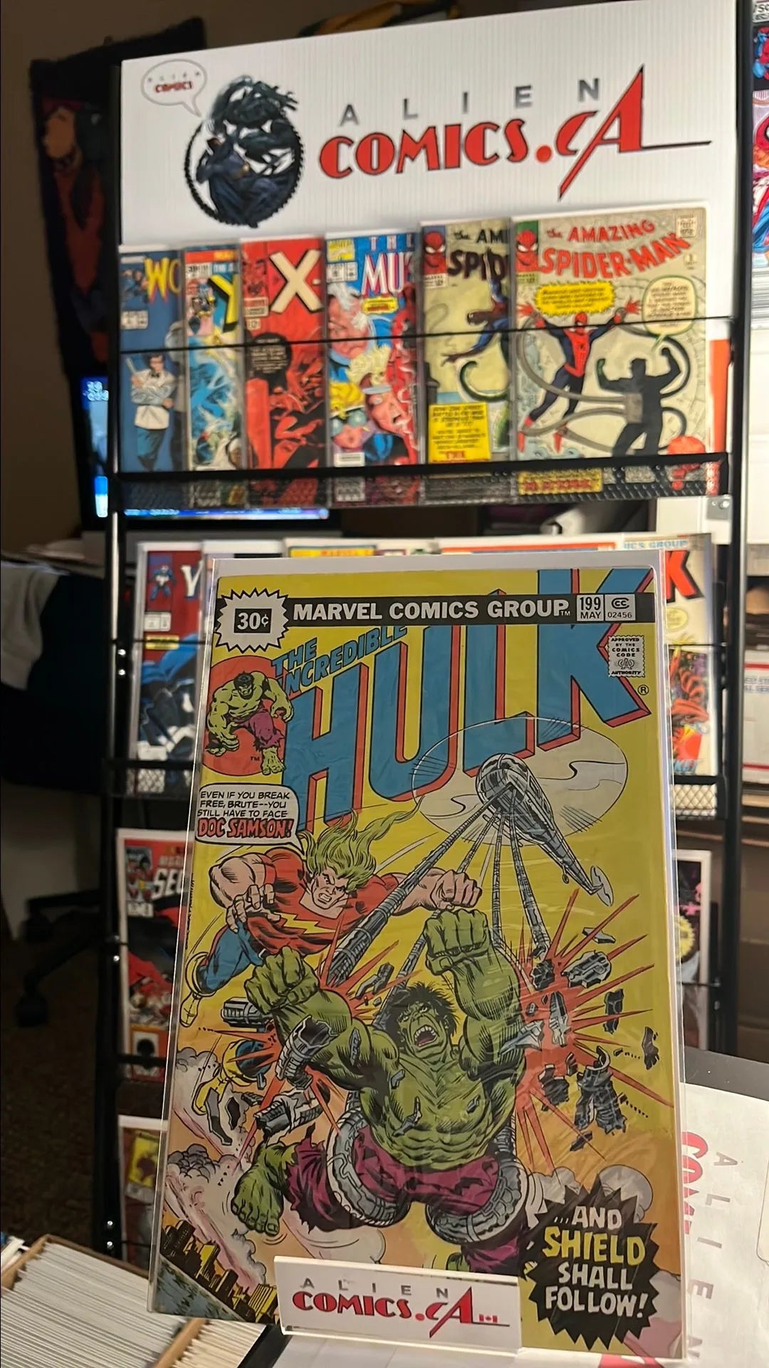 Incredible Hulk (#199 30¢ price variant Hulk Must Contend with Samson Doc Samson app. Nick Fury cameo w/ MVS 3 Conan the Barbarian VG/FN)