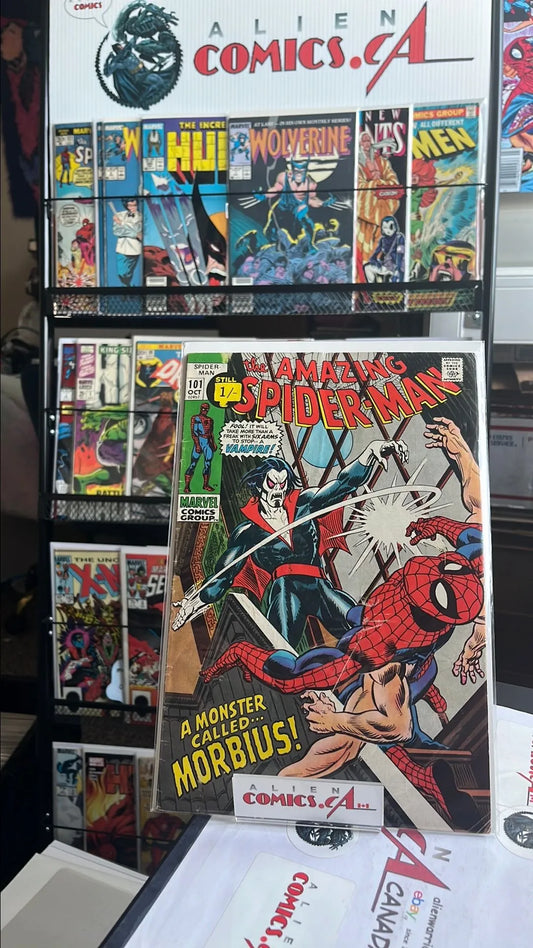 Amazing Spider-man (#101 1st app. Morbius Living Vampire 1/- UK Price Variant HTF VG)