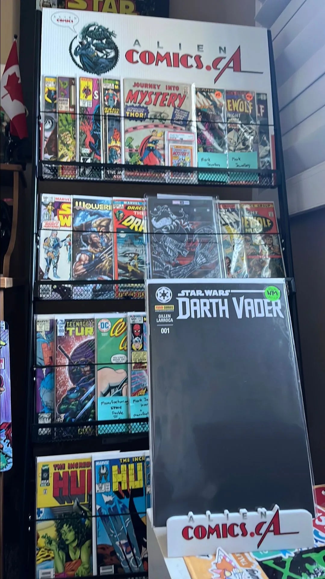 Darth Vader (#1B Marvel 2015 Panini Comics Exclusive International Black Blank Variant NM)