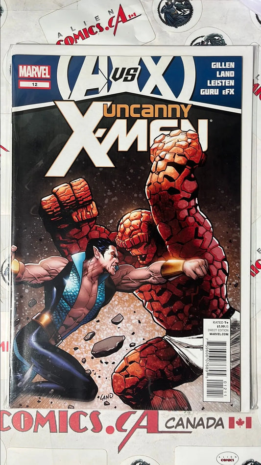 Uncanny X-men (#12 Marvel 2012 AvsX Namor Sub-Mariner vs. The Thing NM)