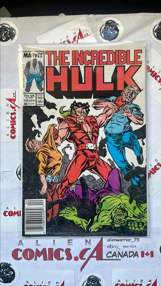 Incredible Hulk (#330 Newsstand Edition 1st Todd McFarlane Cover Art VF+)