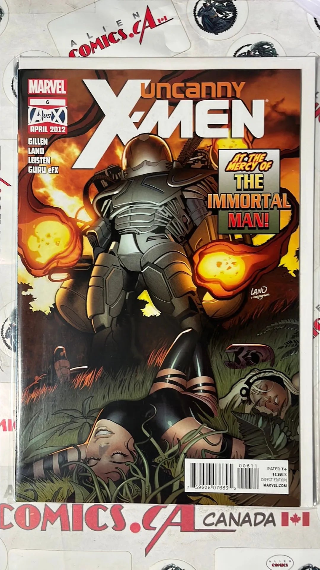 Uncanny X-men (#6 Marvel 2012 At The Mercy of The Immortal Man Psylocke Defeated NM)(Uncanny X-men (#6 Marvel 2012 At The Mercy of The Immortal Man Psylocke Defeated NM))