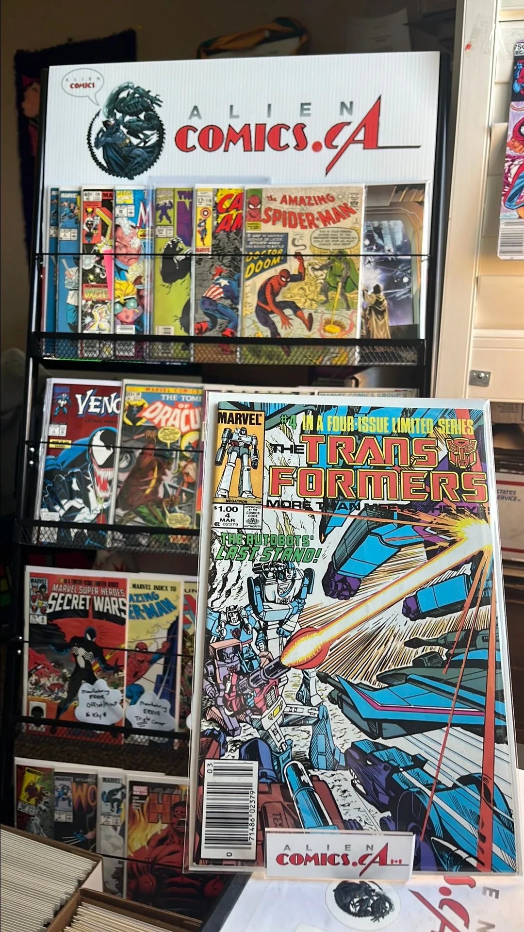 Transformers (#4 Newsstand Edition $1.00 Canadian Price Variant VF-)