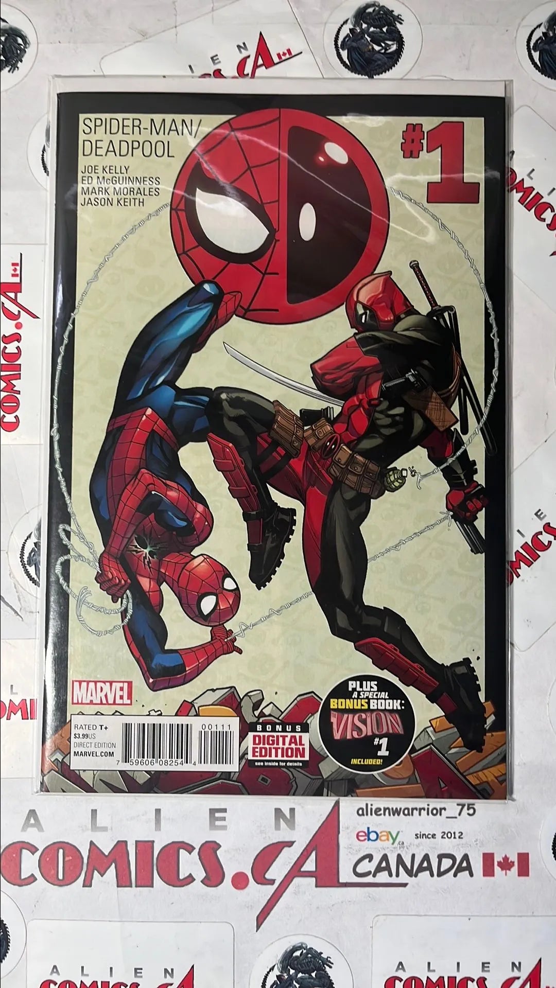 Spider-man vs. Deadpool (#1 Marvel 2016 1st Printing 1st Spider-man / Deadpool Team-up Series NM)