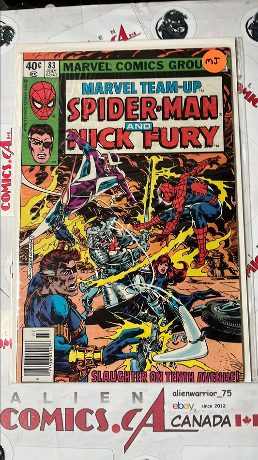 Marvel Team-up (#83 Spider-man & Nick Fury Newsstand Edition Mark Jewelers Insert VF)