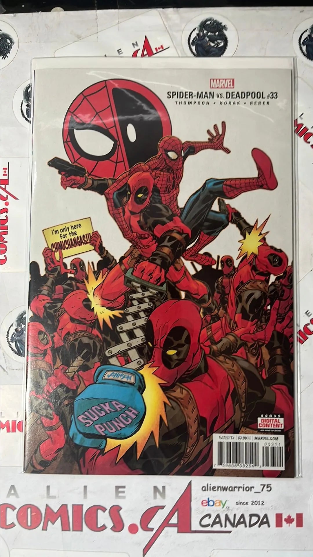 Spider-man vs. Deadpool (#33 Marvel 2018 Sucka Punch! NM)