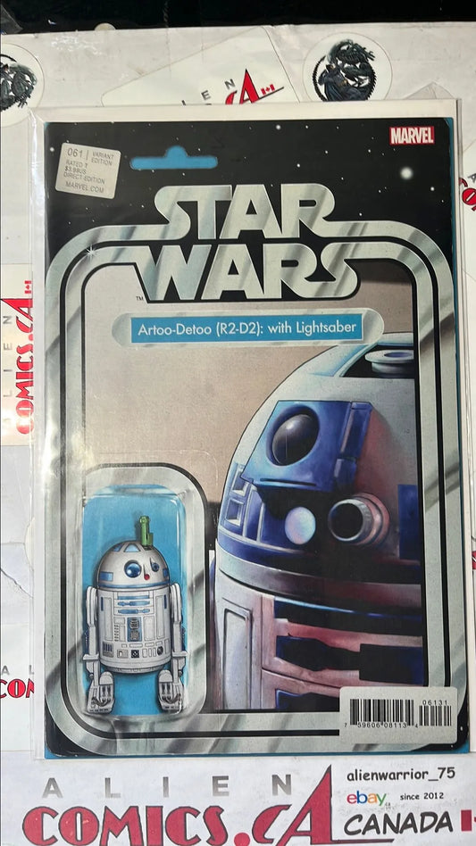 Star Wars (Action Figure Variant #61 R2-D2 with Lightsaber NM)
